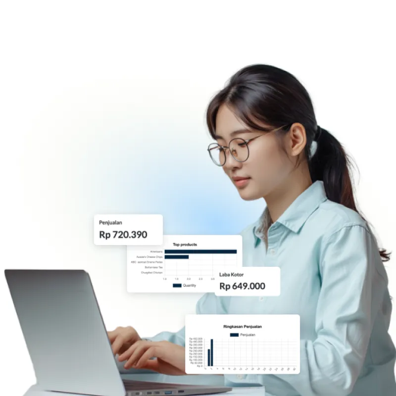 Tampilan modul akuntansi Antara Systems