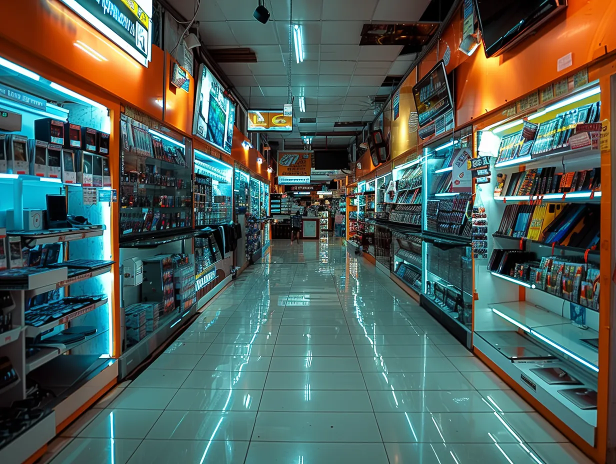 Tampilan solusi toko elektronik di Antara Systems